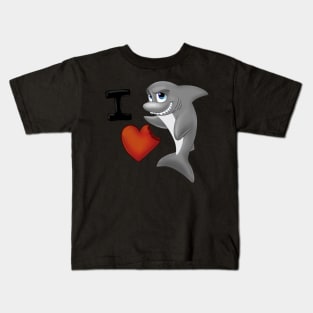 I Love Sharks Kids T-Shirt